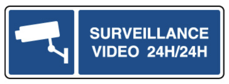 signalétique de vidéo surveillance 24/24h