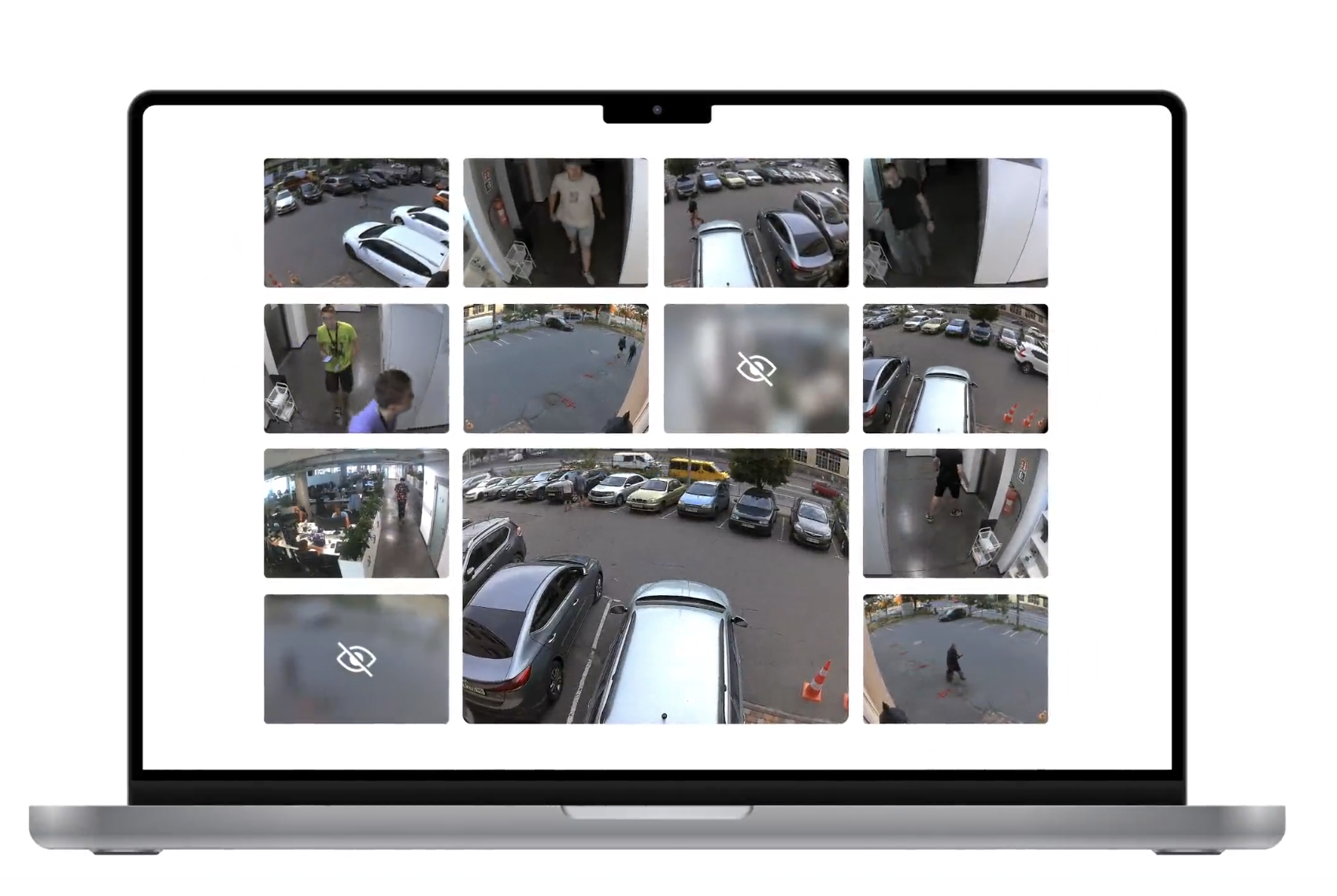 vidéosurveillance sur un ordinateur portable