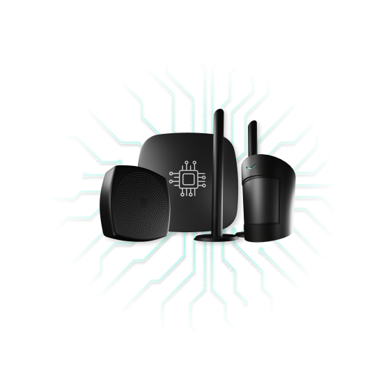 Illustration d'un système d'alarme filaire